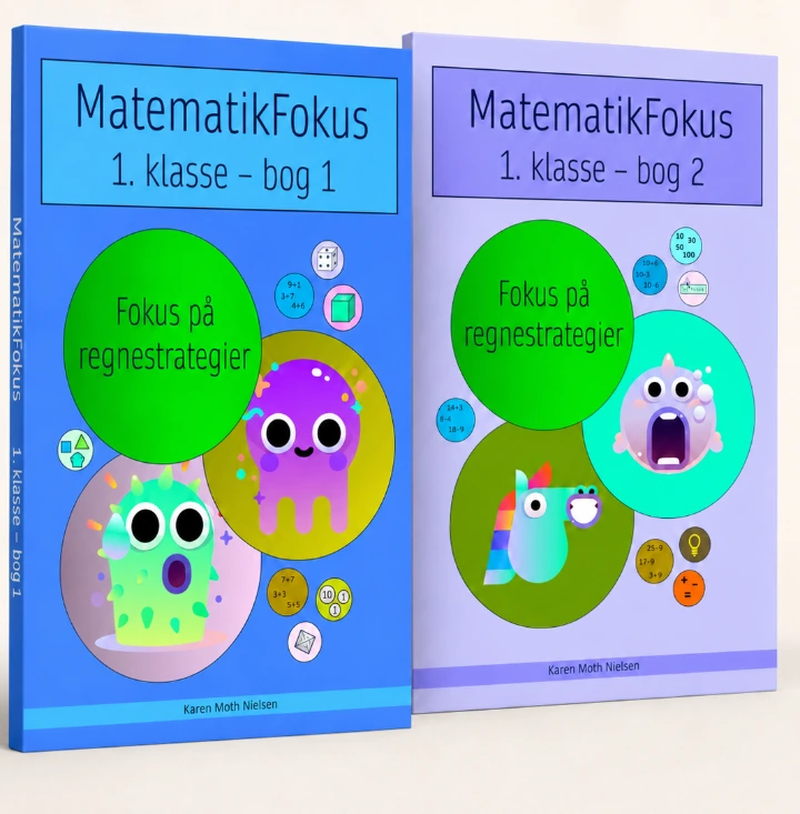 Bog 1 og bog 2 i MatematikFokus privatpakken